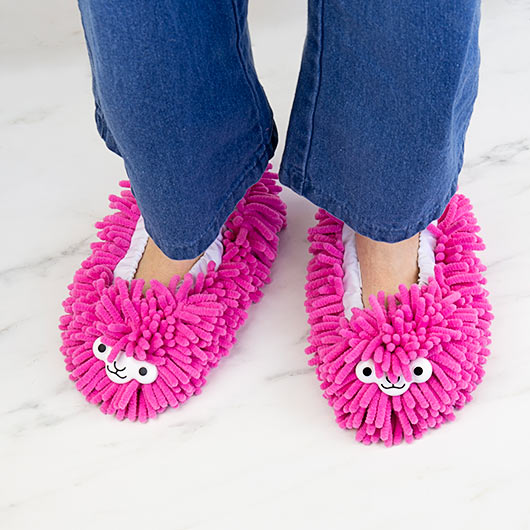 gift republic Llama Clean Slippers