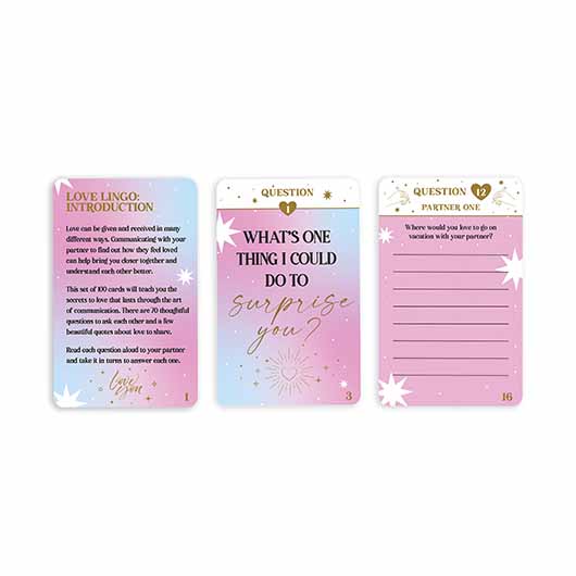 Gift Republic Love Lingo Cards