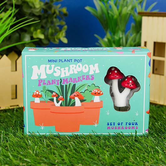 Gift Republic Mini Mushroom Plant Pot Markers