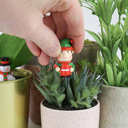 Gift Republic Mini Plant Pot Festive Gnomes
