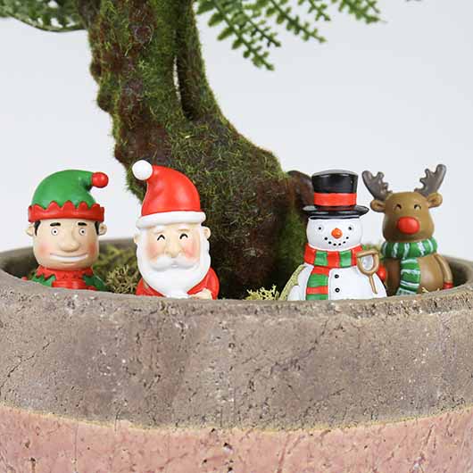 Gift Republic Mini Plant Pot Festive Gnomes