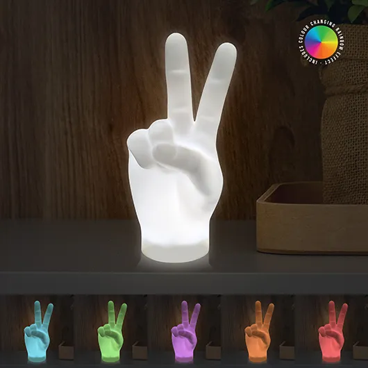 Gift Republic Peace Sign Hand Light