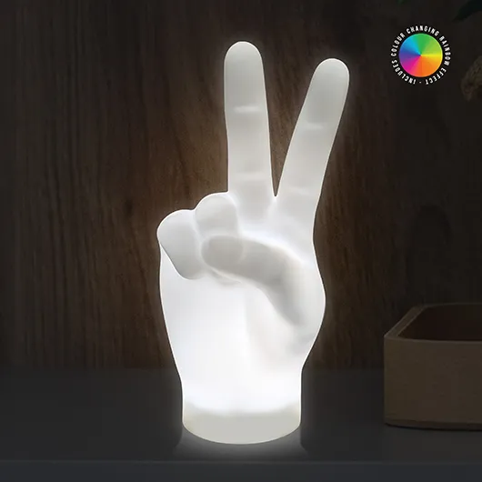 Gift Republic Peace Sign Hand Light
