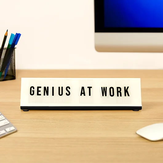 Gift Republic Personalised Light Up Desk Plaque