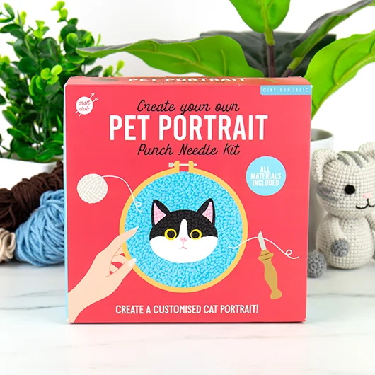 Gift Republic Pet Portraits - Cat Punch Needle