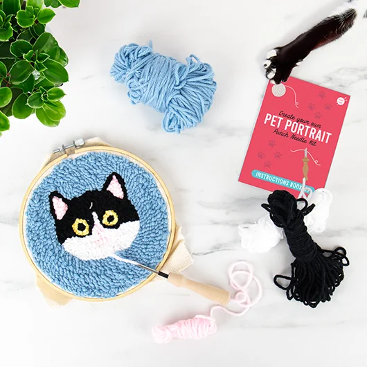 Gift Republic Pet Portraits - Cat Punch Needle