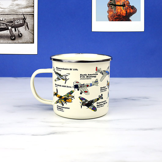 gift republic Planes Enamel Mug