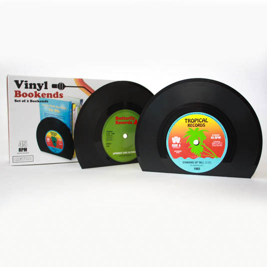 gift republic Retro Vinyl Bookends