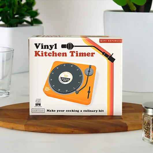 Gift Republic Retro Vinyl Player Kitchen Timer
