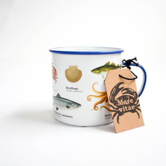 Gift Republic Sea Life Enamel Mug