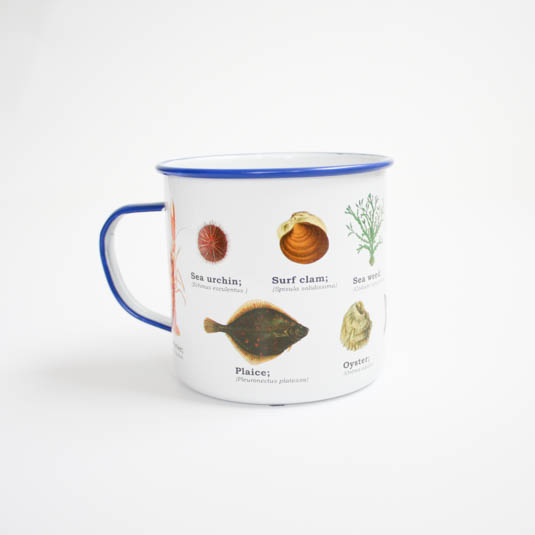 gift republic Sea Life Enamel Mug