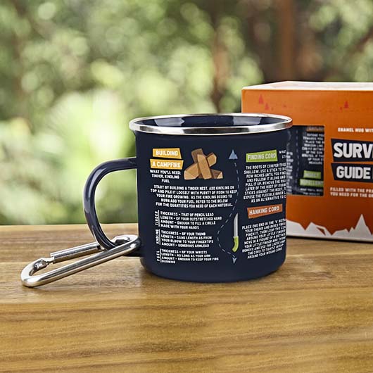 gift republic Survival Guide Enamel Mug