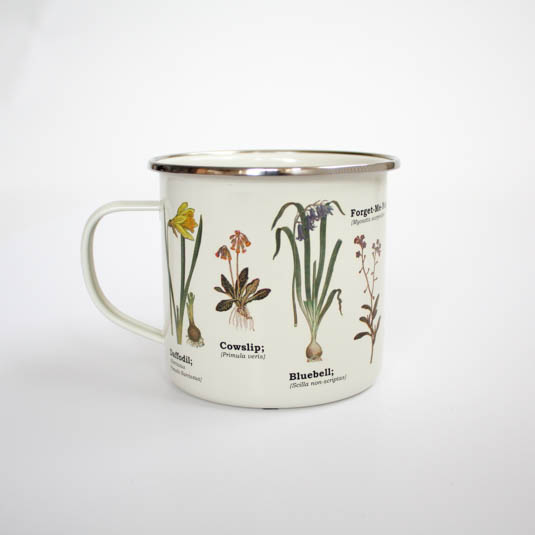 gift republic Wild Flowers Enamel Mug
