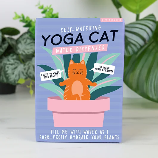 Gift Republic Yoga Cat Water Dispenser