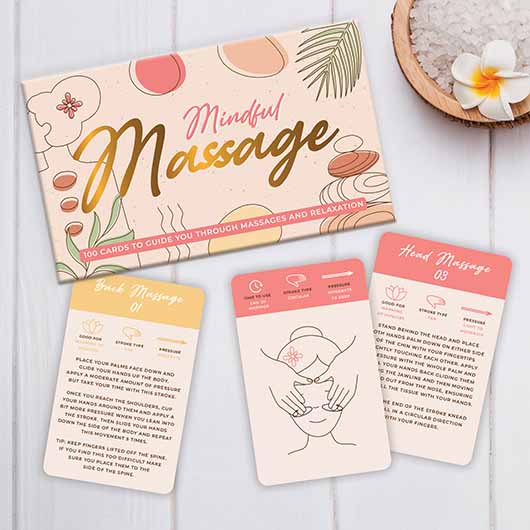 gift republic Mindful Massage Cards – A Path to Relaxation and Wellness