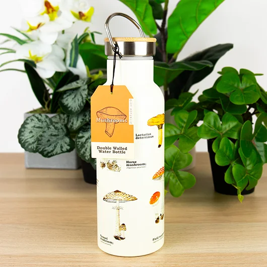 gift republic Mushroom Ecologie Double-Walled Stainless Steel Flask