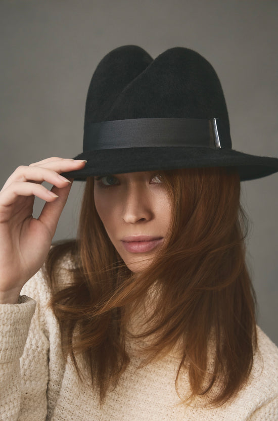 Gigi Burris Millinery Nell Fedora | Black