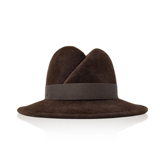 gigi burris millinery Nell Fedora | Chocolate