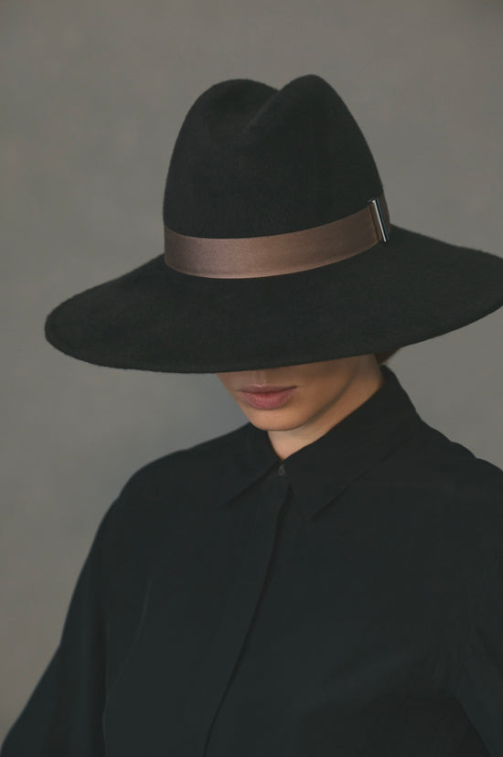 Gigi Burris Millinery Requiem Fedora | Anthracite