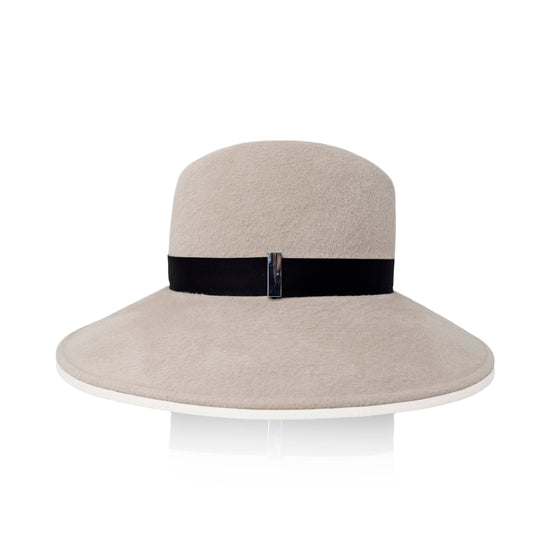 Gigi Burris Millinery Requiem Fedora | Alabaster And Black