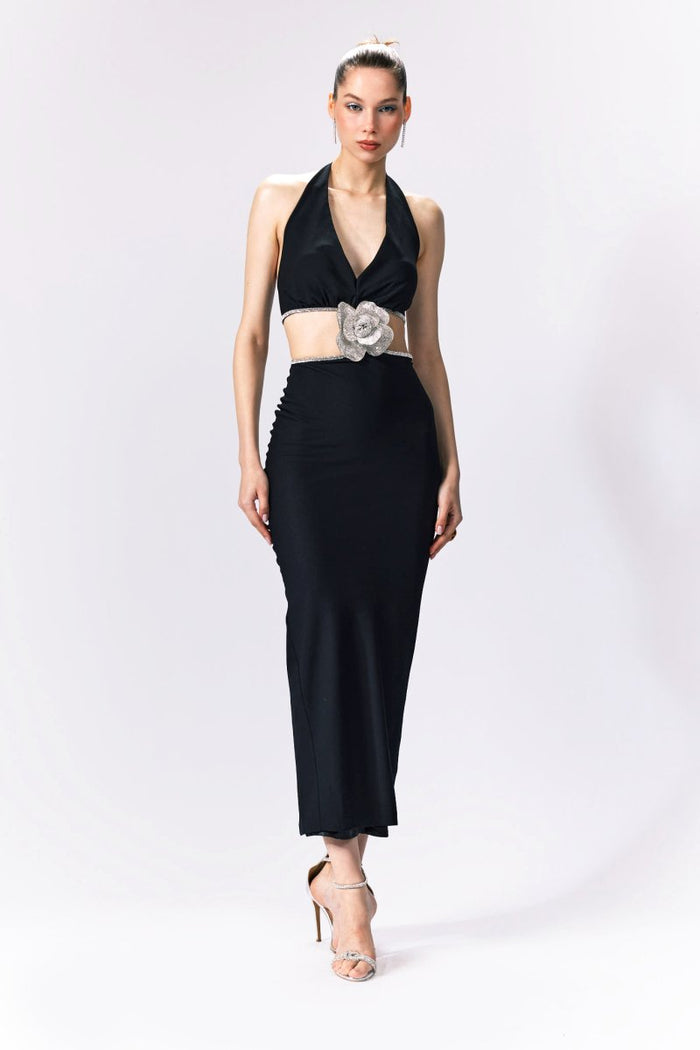 gigii's Alice Rose Dress - Black