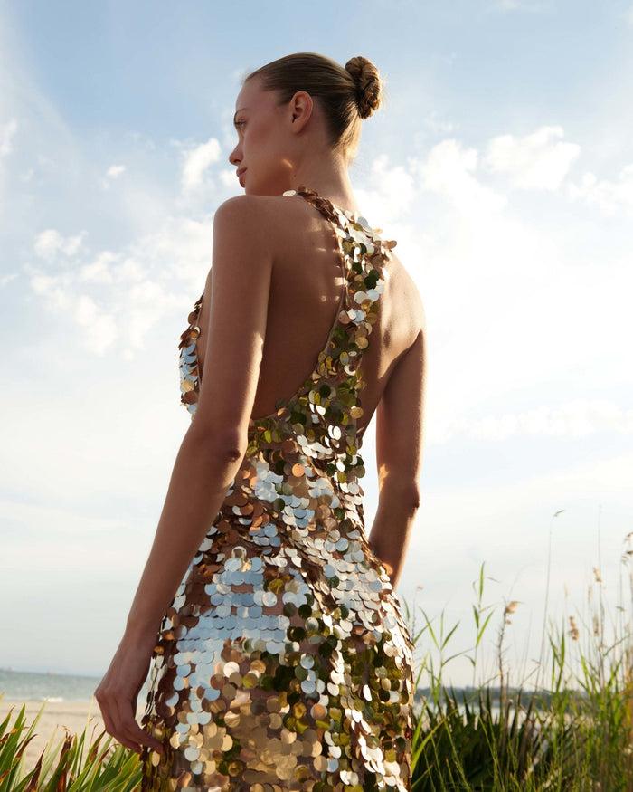 Gigii's Aura Dress - Gold