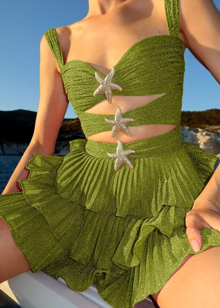 gigii's Devin Short Mermaid - Olive Green