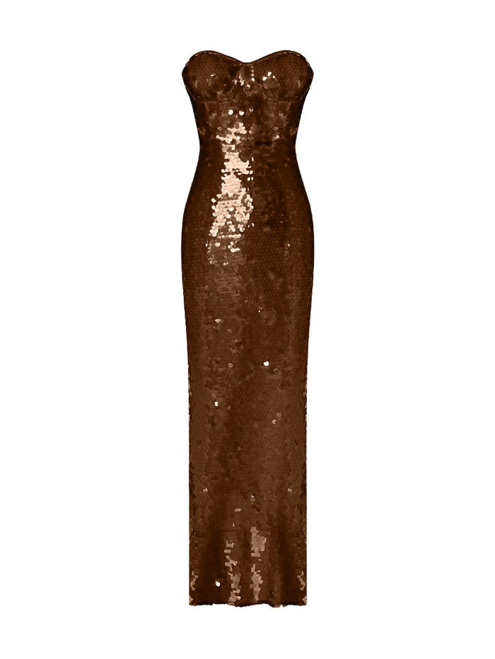 gigii's Gala Dress - Brown