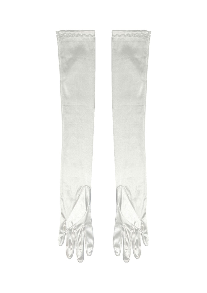 Gigii's Satin Glove - White