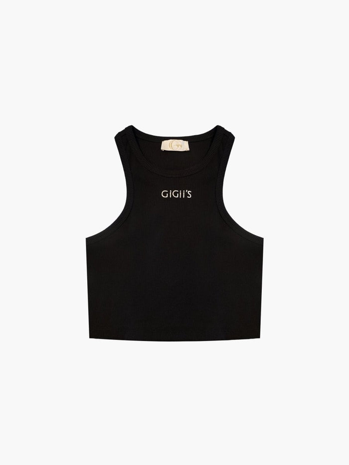 gigii's Soho Crop Tank - Black