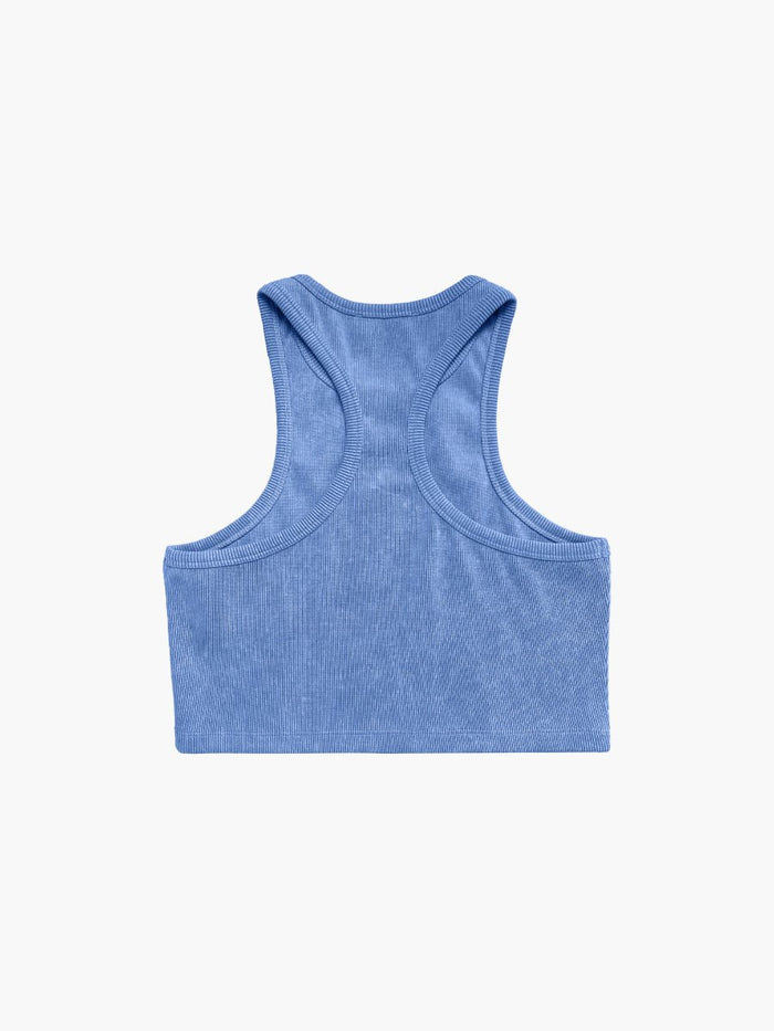 Gigii's Soho Crop Tank - Blue