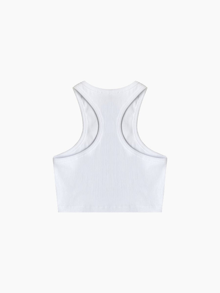 Gigii's Soho Crop Tank - White