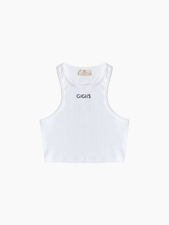 Gigii's Soho Crop Tank - White