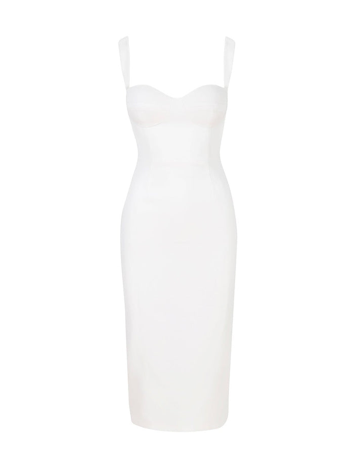 Gigii's Tessa Crep Dress - White