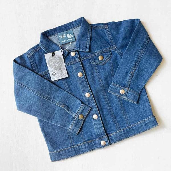 Gillian Kyle Embroidered Mother's Pride Baby Denim Jacket