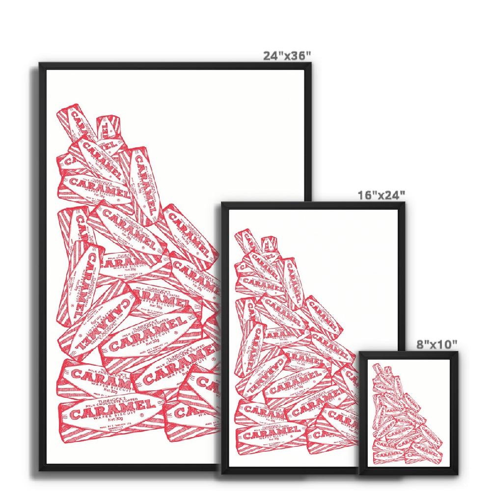 Gillian Kyle Caramel Cascade Framed Canvas