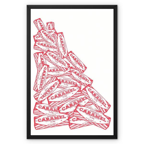 gillian kyle Caramel Cascade Framed Canvas