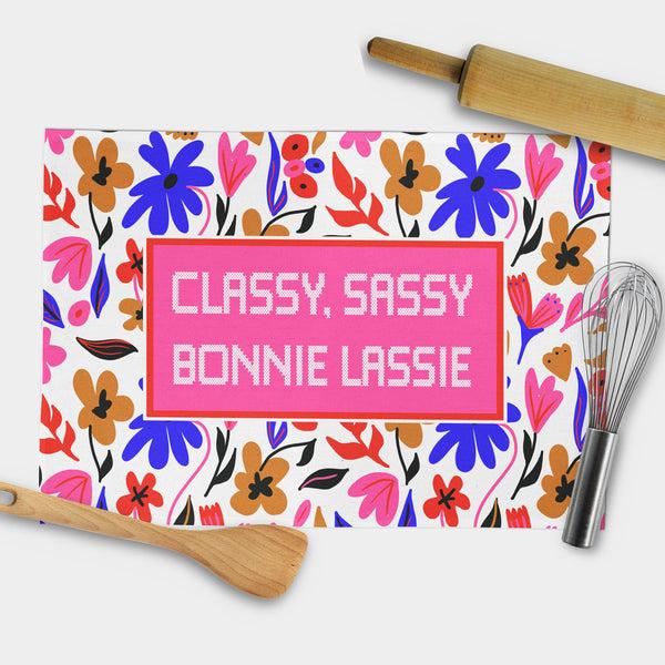 gillian kyle Classy Sassy Bonnie Lassie Tea Towel