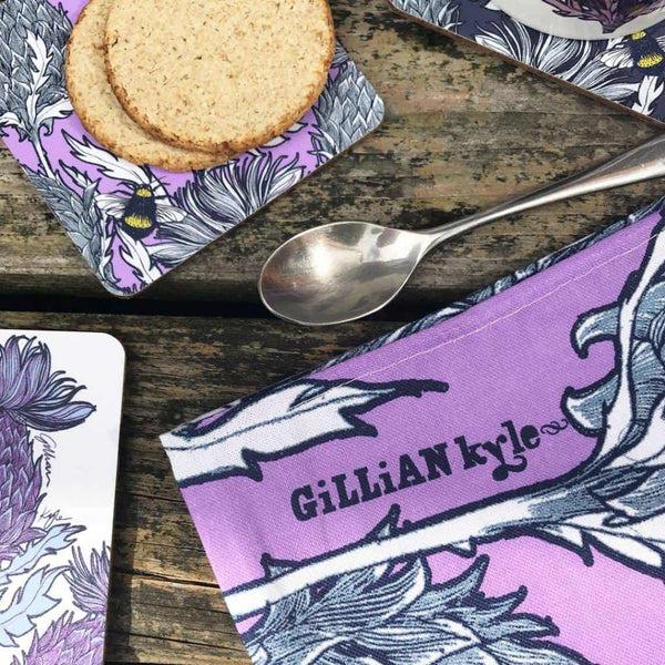 Gillian Kyle Flower Of Scotland Thistle Coasters