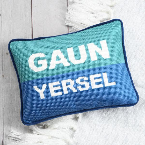 gillian kyle Gaun Yersel Needlepoint Cushion