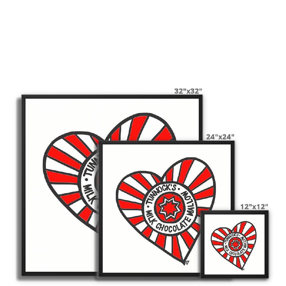 Gillian Kyle I Heart Tunnock's Framed Canvas