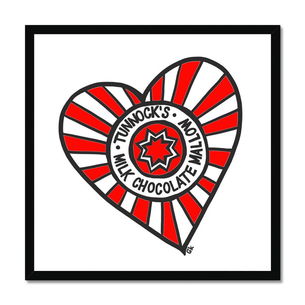 gillian kyle I Heart Tunnock's Framed Print