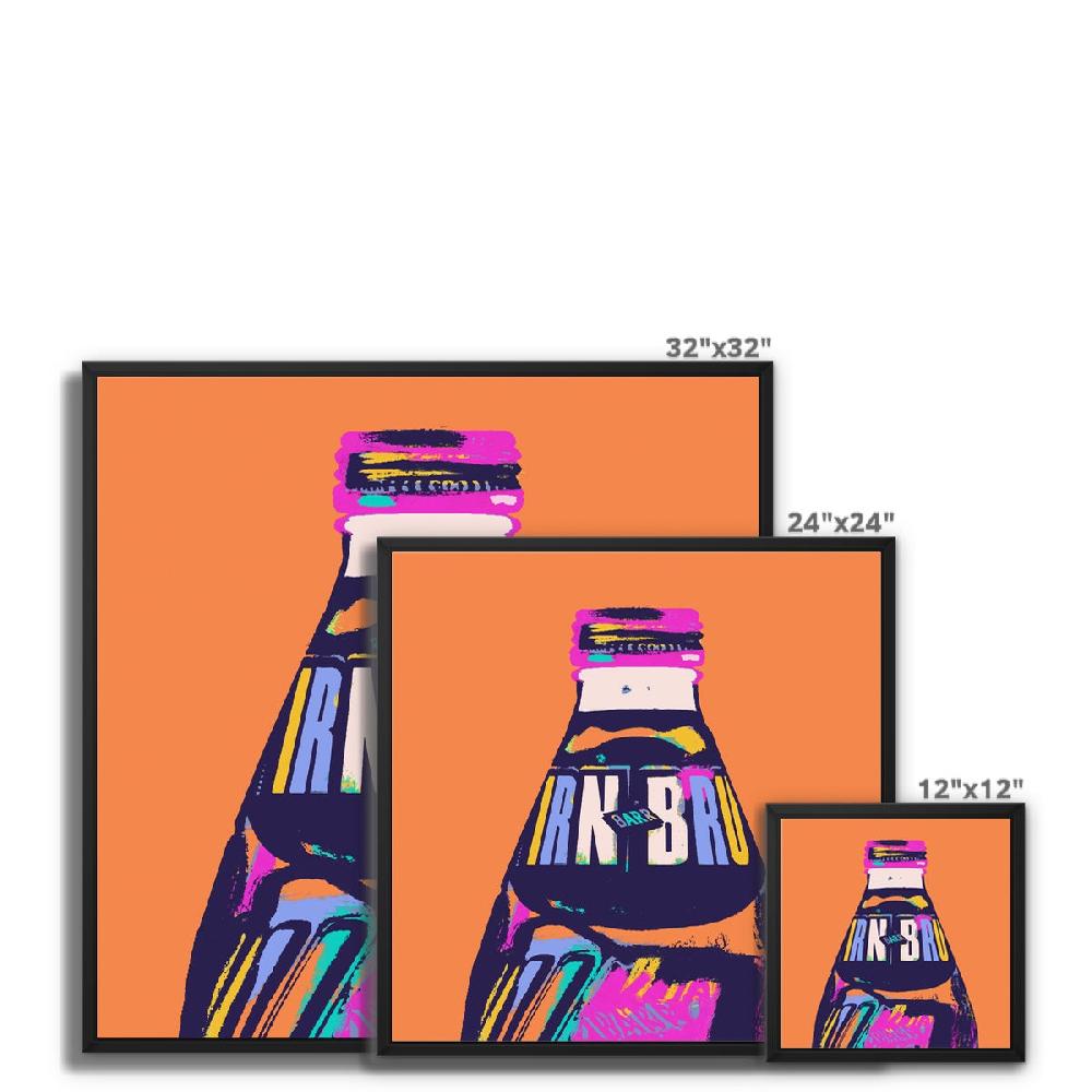 Gillian Kyle IRN-BRU Colourful Framed Canvas