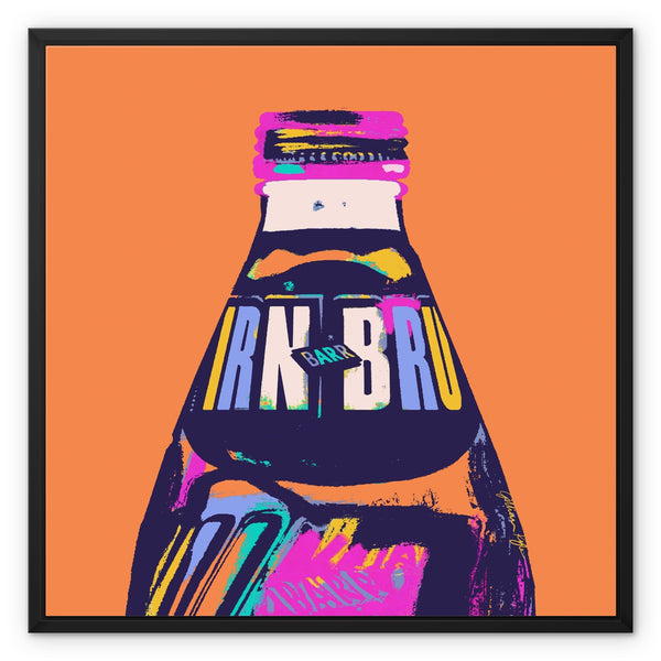 gillian kyle IRN-BRU Colourful Framed Canvas