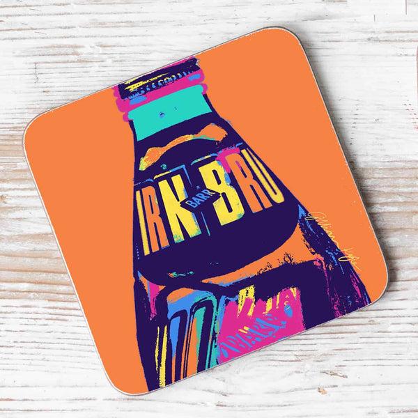 gillian kyle IRN-BRU Individual Coaster - Orange