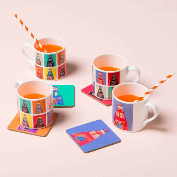 Gillian Kyle IRN-BRU POP Art - Set Of 4 Coasters