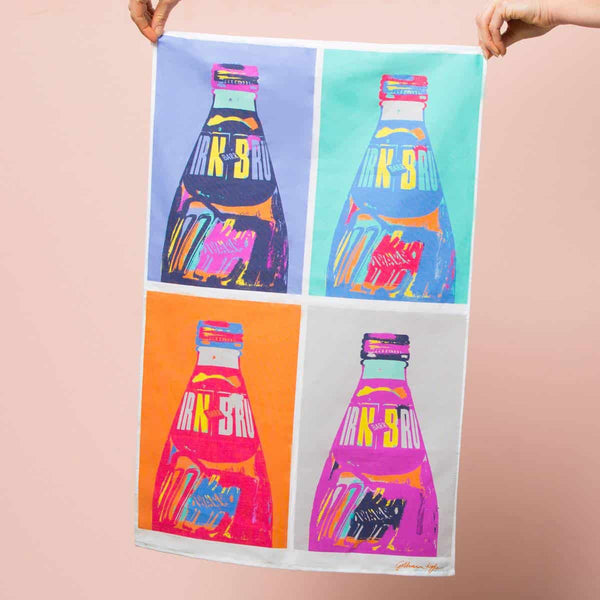 gillian kyle IRN-BRU POP Art Tea Towel