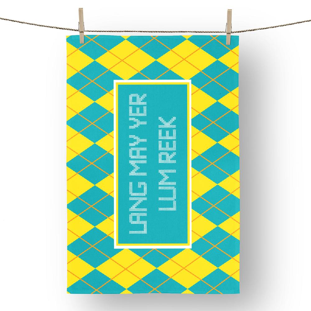 Gillian Kyle Lang May Yer Lum Reek Tea Towel