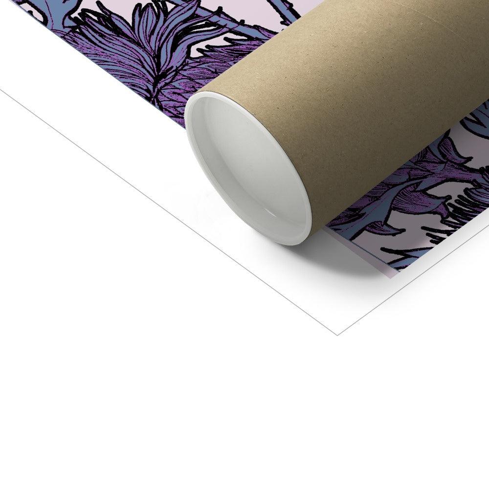 Gillian Kyle Lilac Thistles Fine Art Print