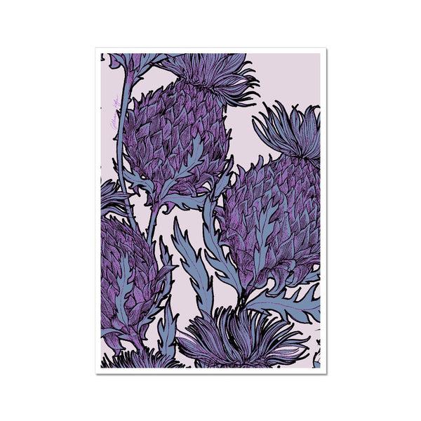 gillian kyle Lilac Thistles Fine Art Print